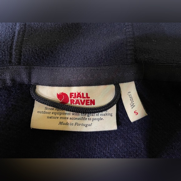 Women's Wool Navy Hooded Jacket - Picture 4 of 5